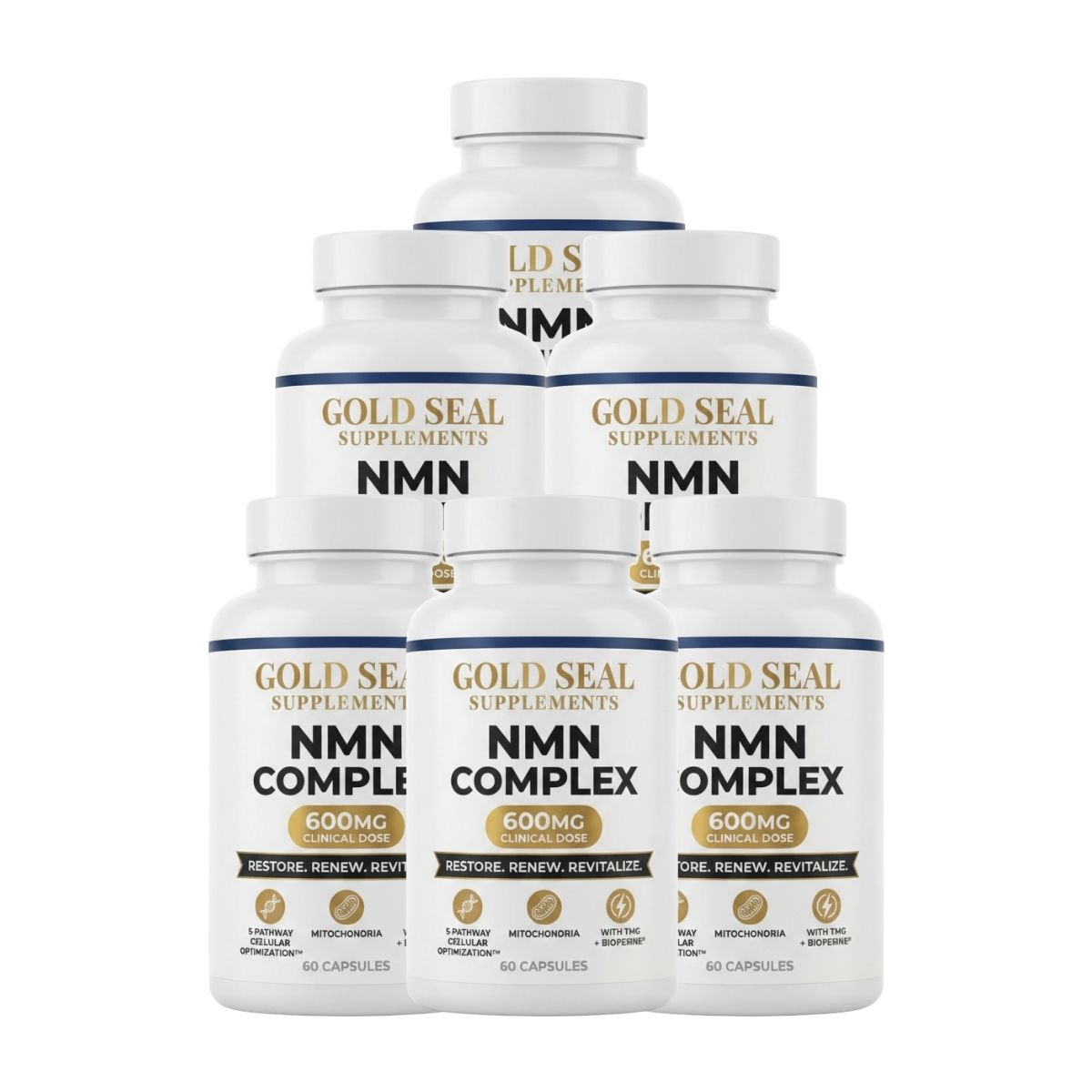 Gold Seal NMN Complex 600MG (5 Bottles)