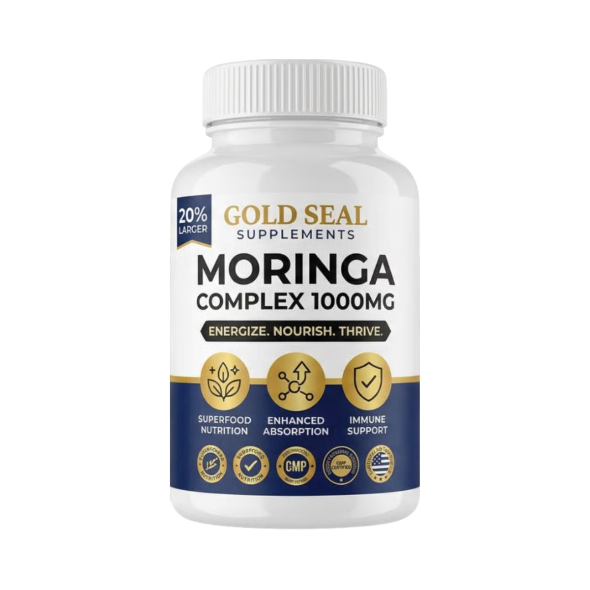 Gold Seal Moringa Complex (10,000MG) (1 Bottle)
